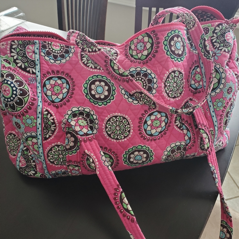 Authentic Vera Bradley Large Travel Duffle Bag